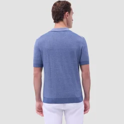 Abstract Knit Short Sleeve Johnny Sweater