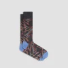 Abstract Mid-Calf Socks
