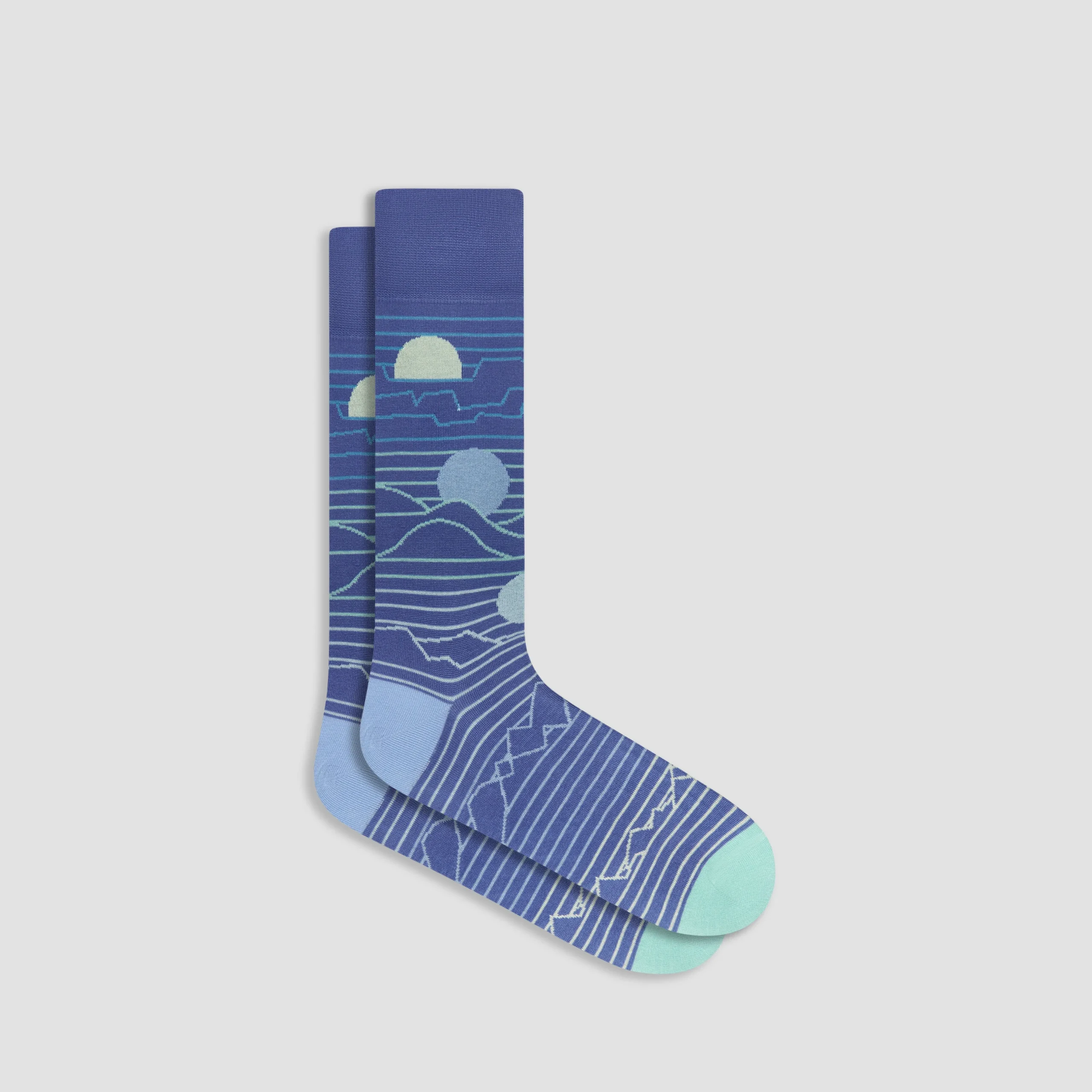Abstract Mid-Calf Socks