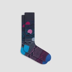 Abstract Mid-Calf Socks