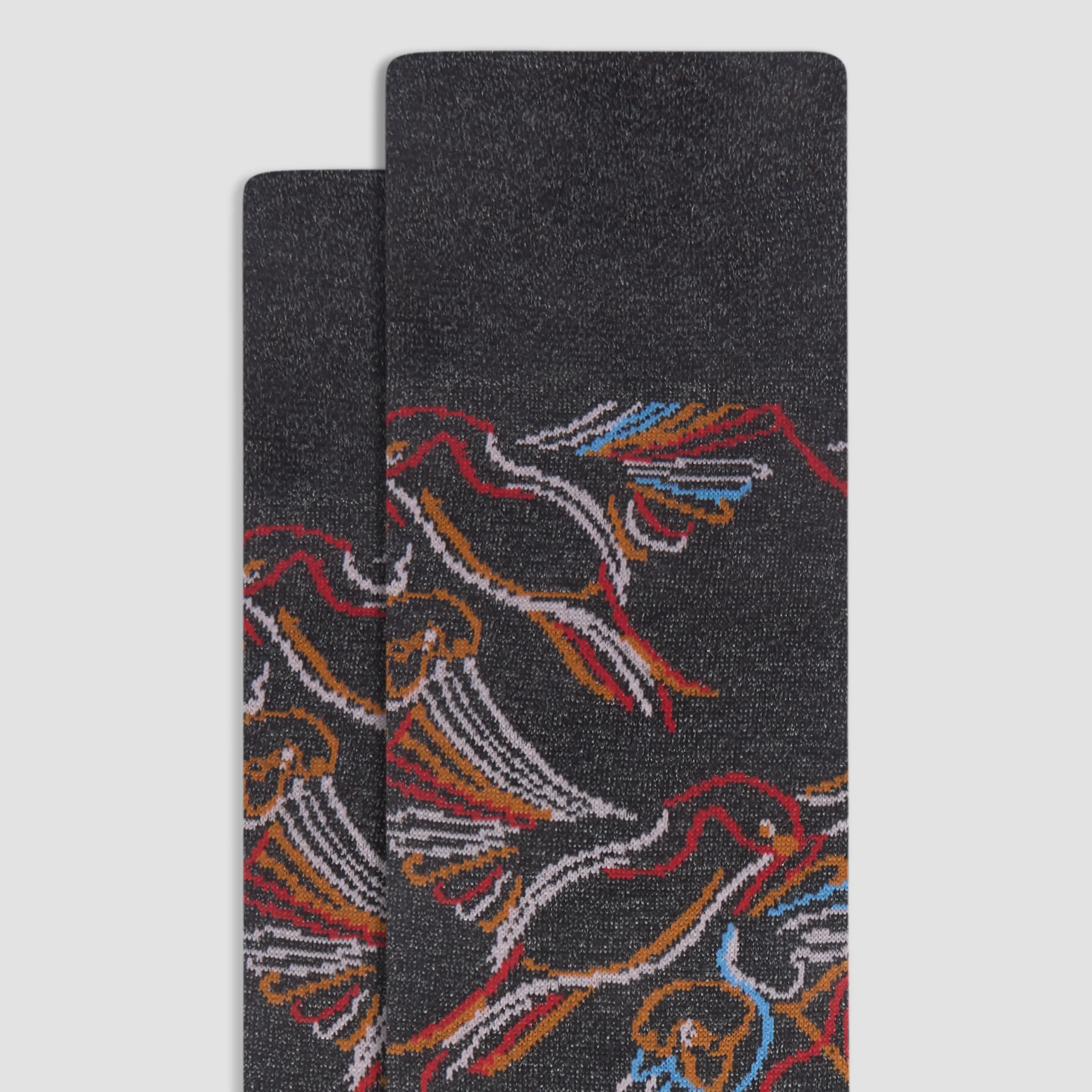 Abstract Mid-Calf Socks