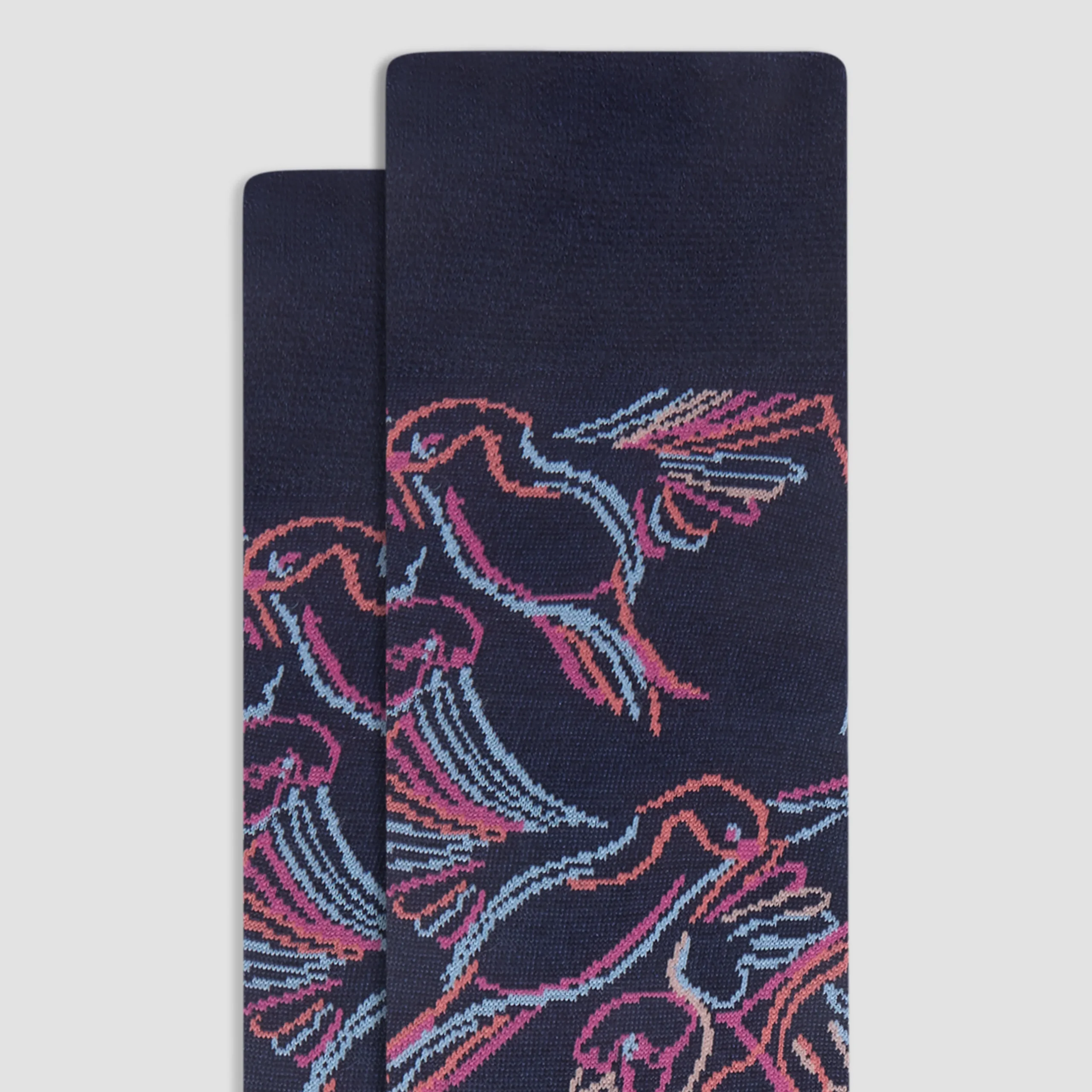 Abstract Mid-Calf Socks
