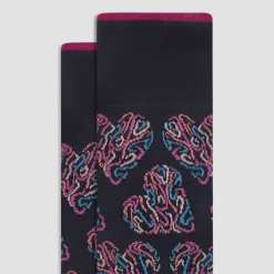 Abstract Mid-Calf Socks