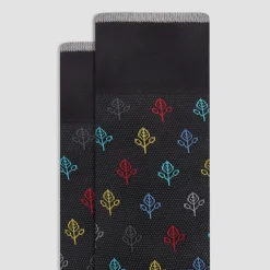 Abstract Mid-Calf Socks