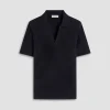 Abstract Short Sleeve Johnny Sweater
