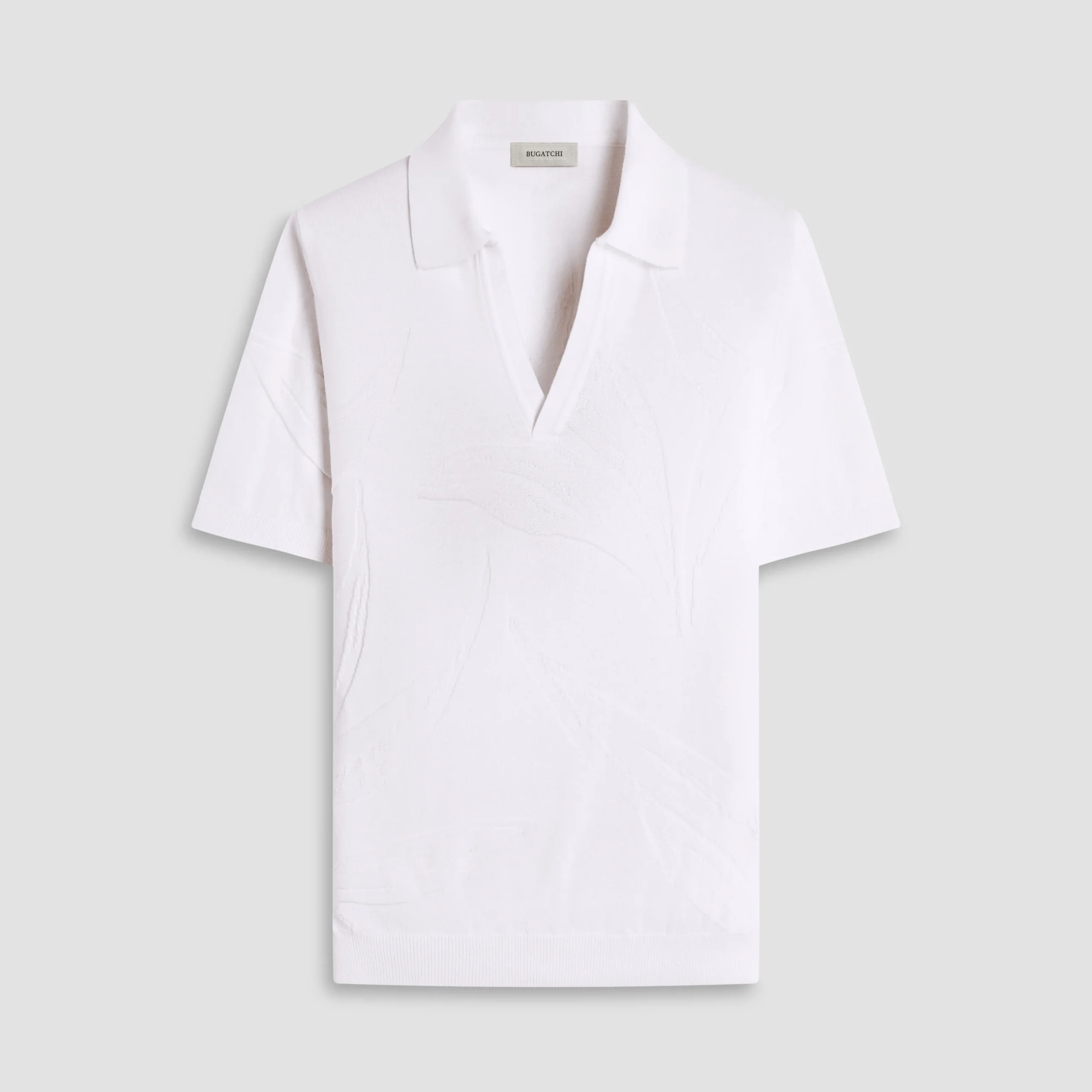 Abstract Short Sleeve Johnny Sweater