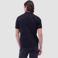 Abstract Short Sleeve Johnny Sweater
