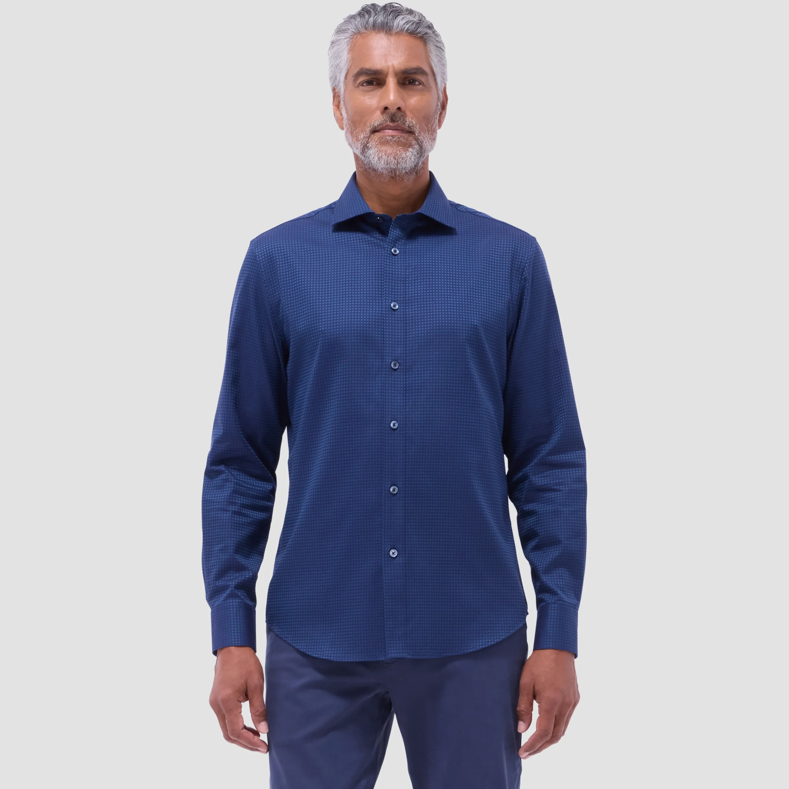 Axel Micro Check Jacquard Shirt