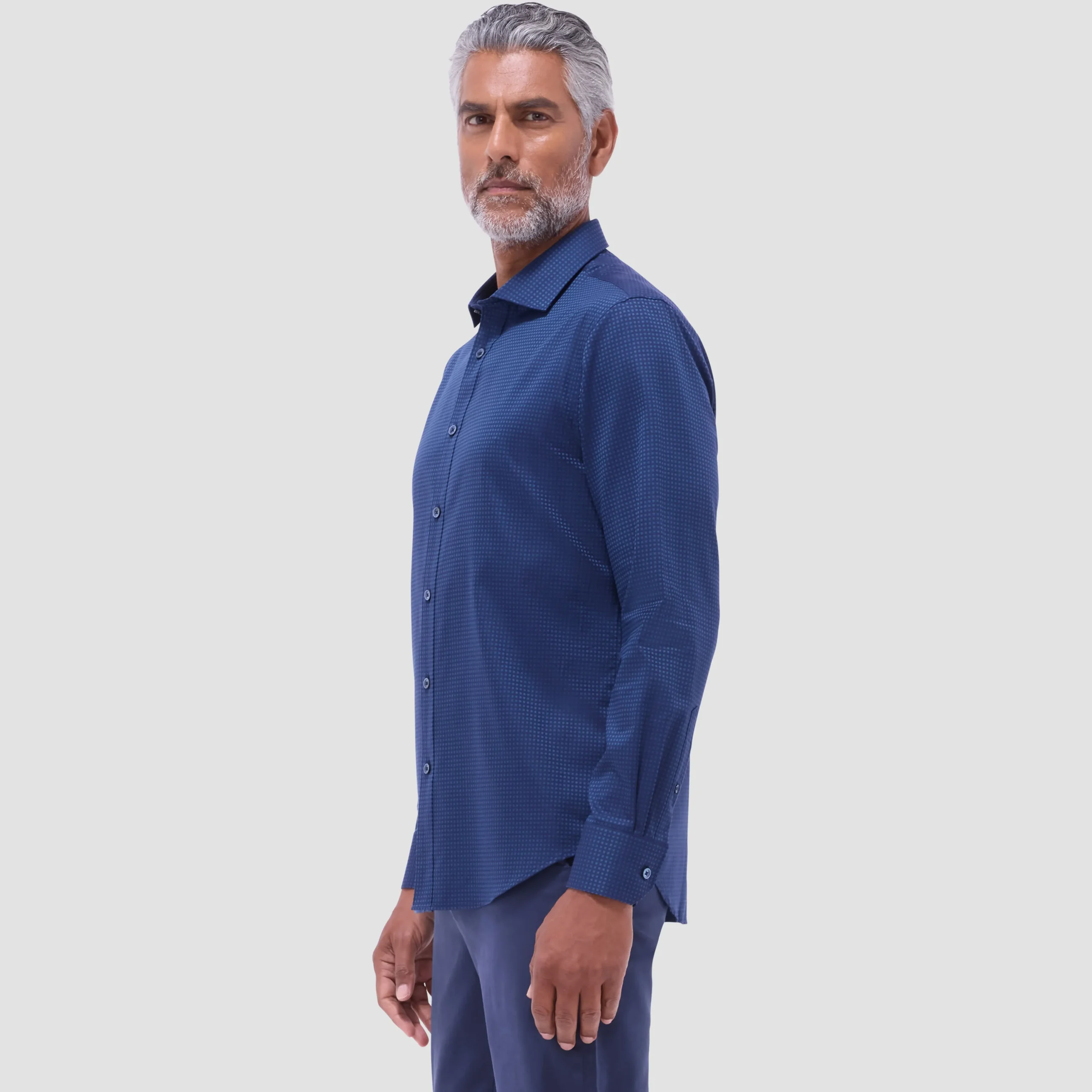 Axel Micro Check Jacquard Shirt