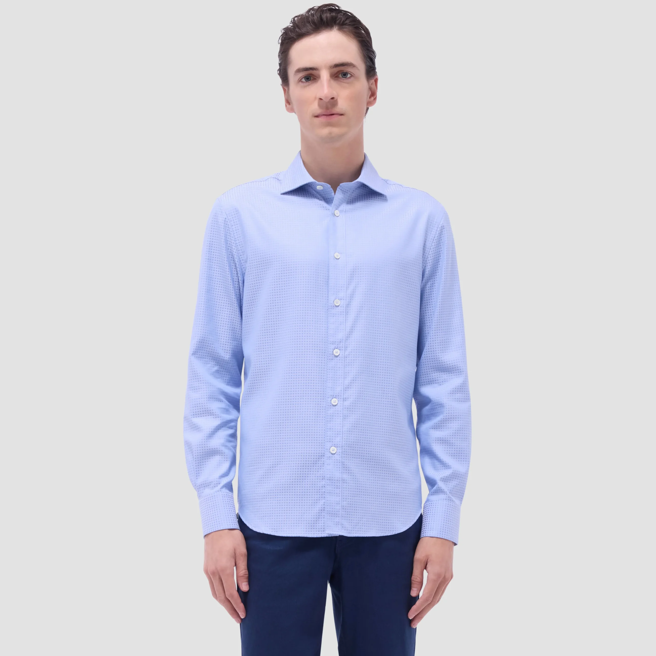 Axel Micro Check Jacquard Shirt