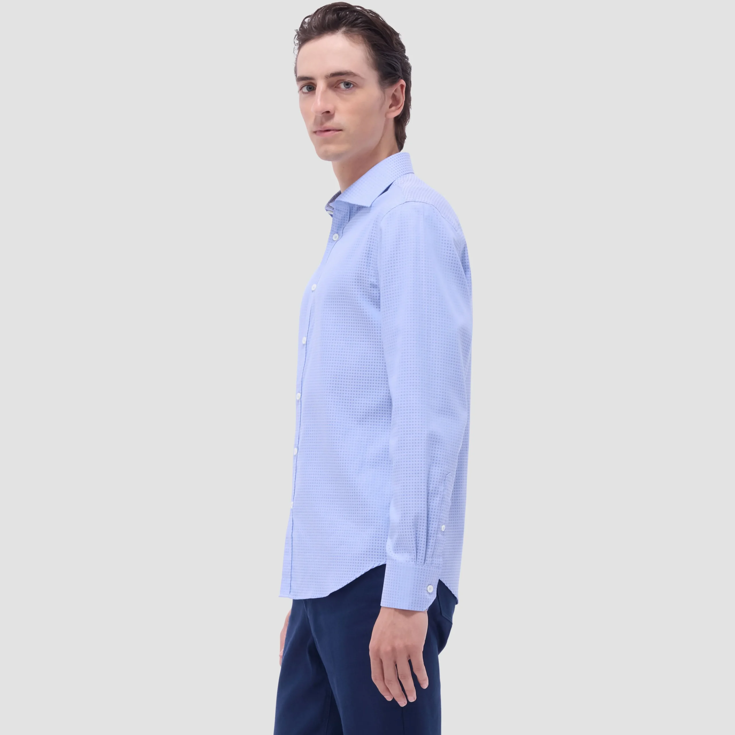 Axel Micro Check Jacquard Shirt