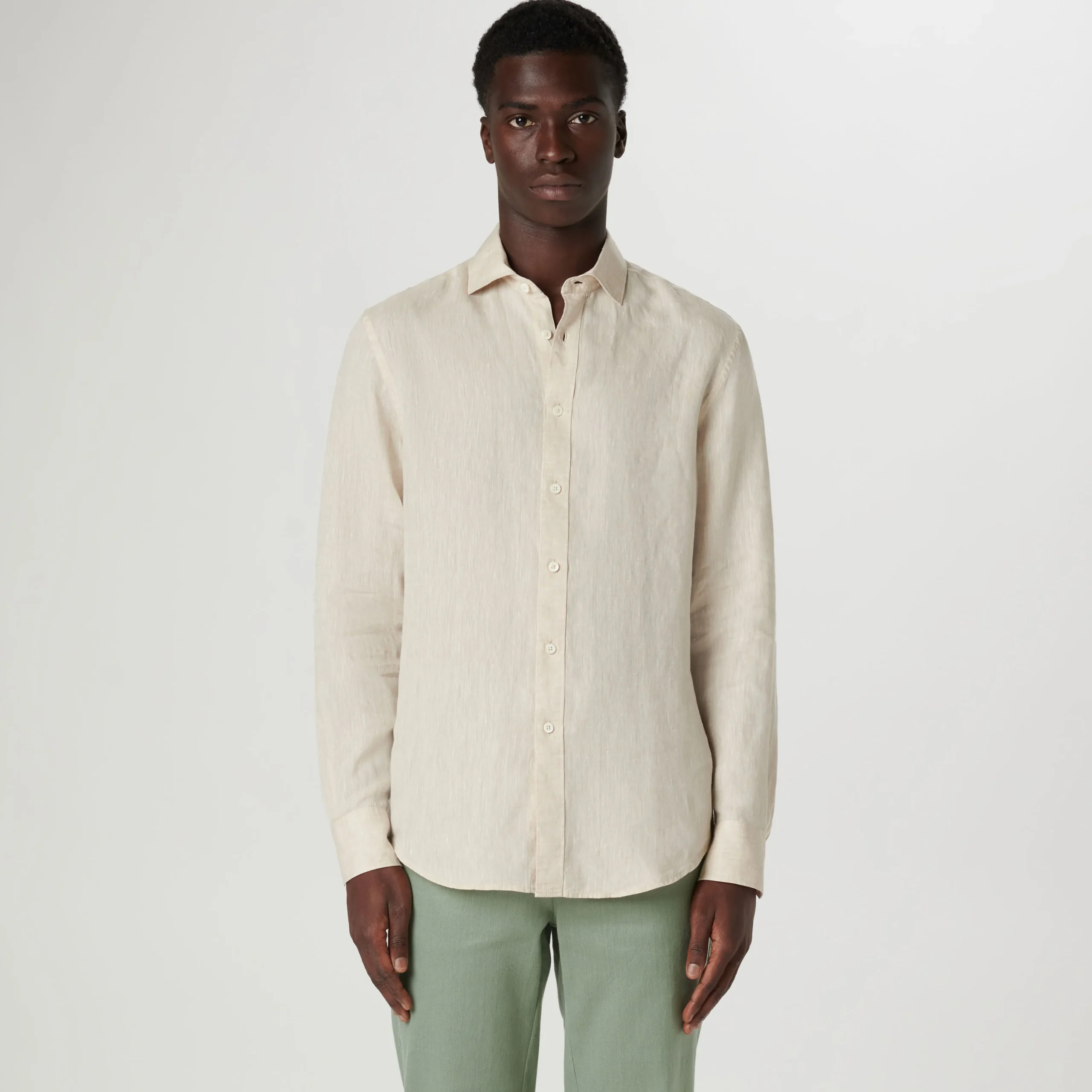 Axel Solid Linen Shirt