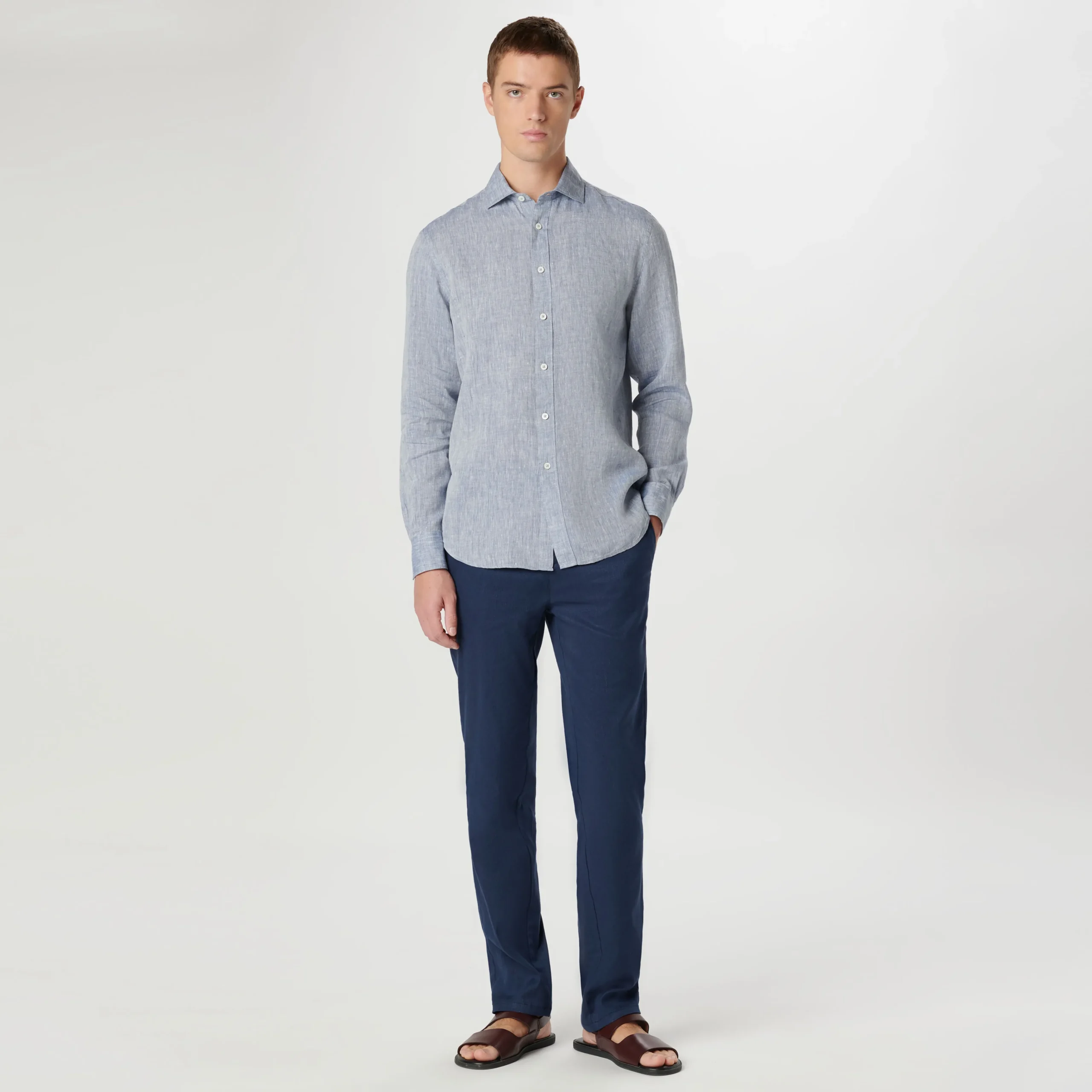 Axel Solid Linen Shirt