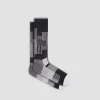 Check-Stripe Mid-Calf Socks