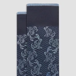 Chevron Abstract Mid-Calf Socks