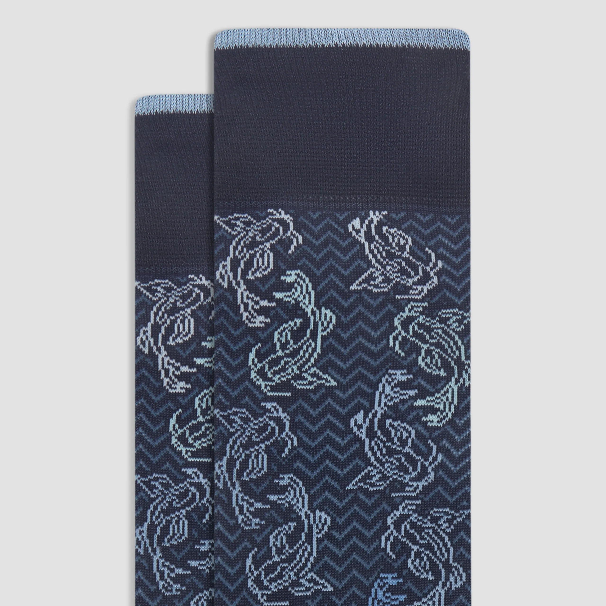 Chevron Abstract Mid-Calf Socks