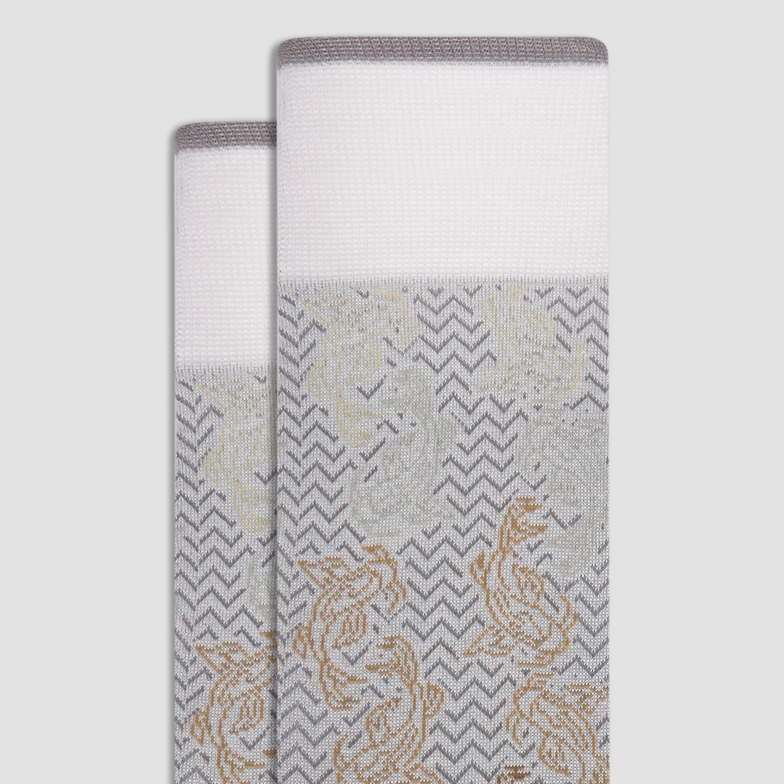 Chevron Abstract Mid-Calf Socks
