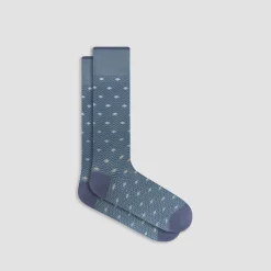 Chevron Geometric Mid-Calf Socks