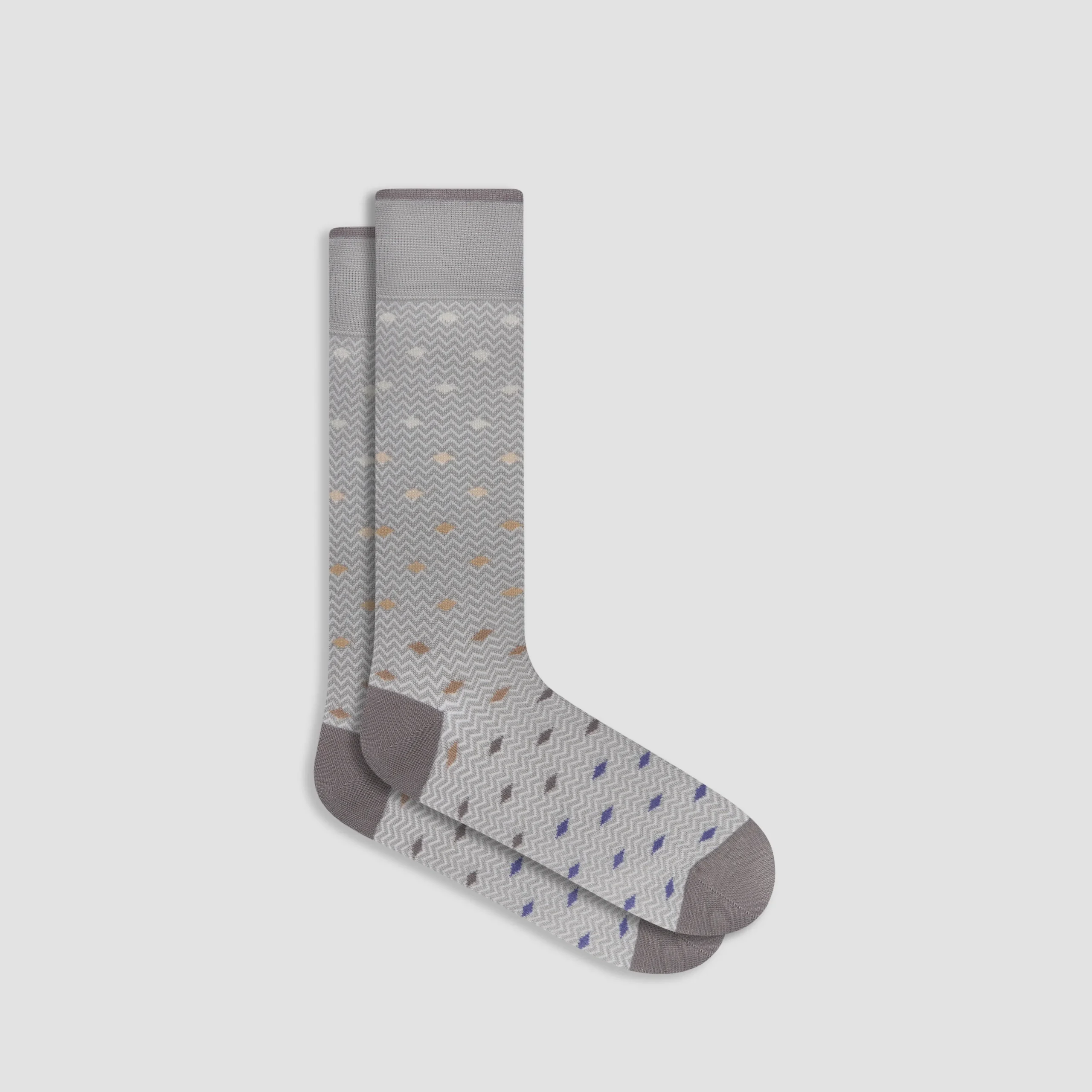 Chevron Geometric Mid-Calf Socks