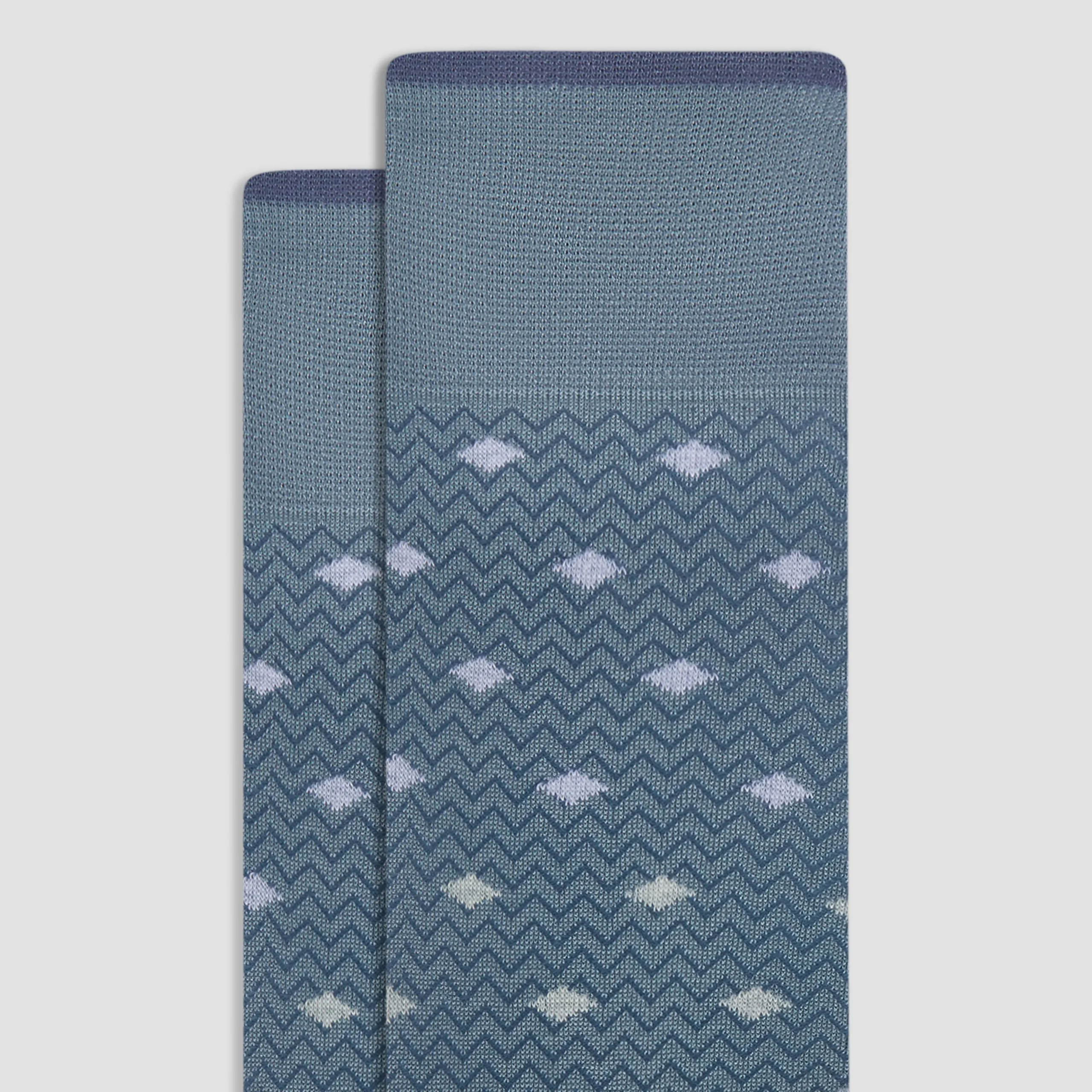 Chevron Geometric Mid-Calf Socks