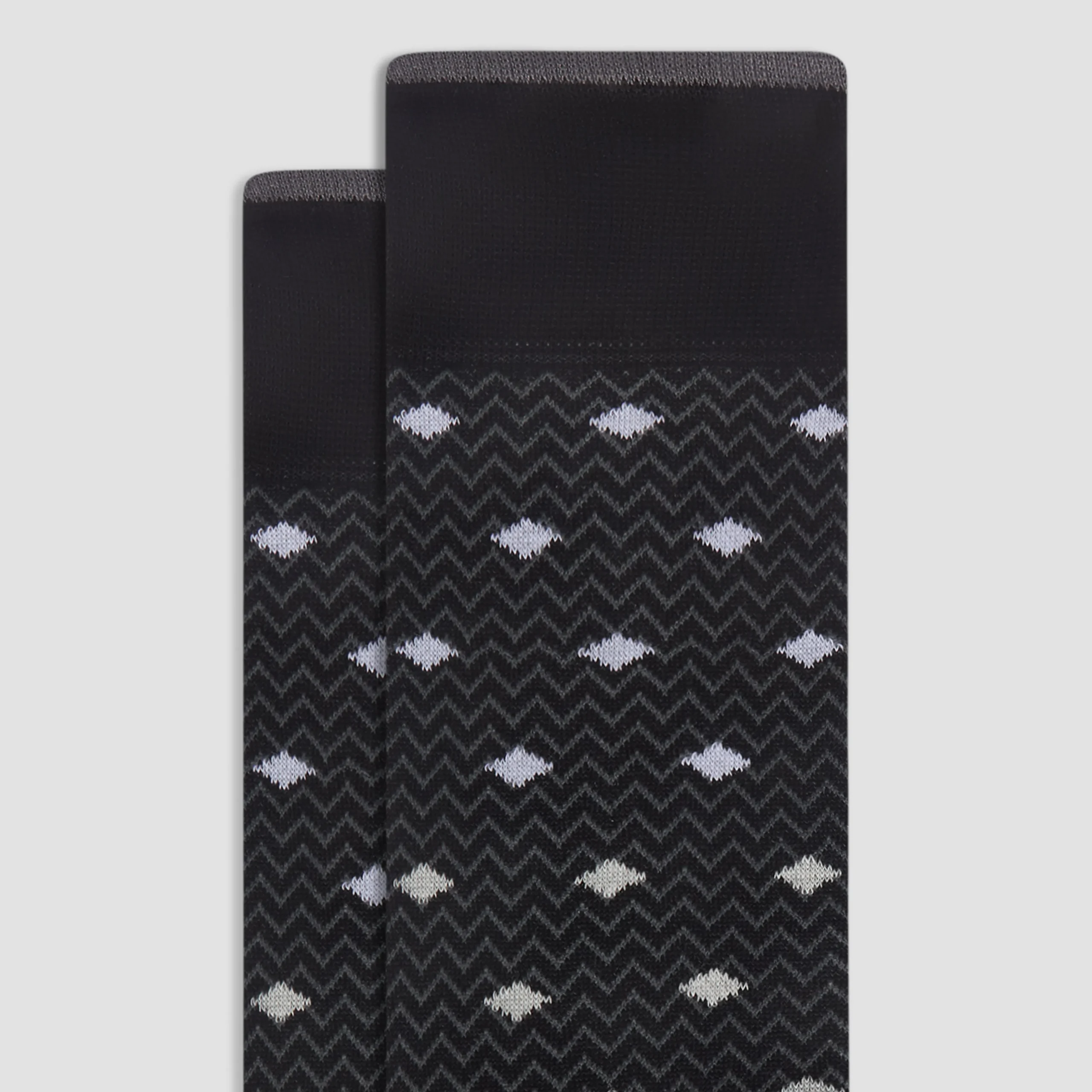 Chevron Geometric Mid-Calf Socks
