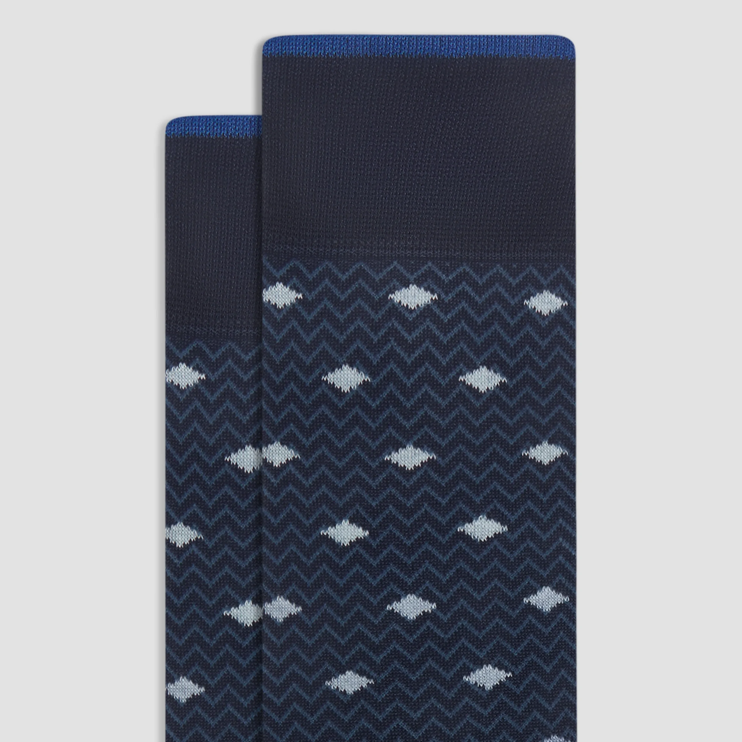 Chevron Geometric Mid-Calf Socks