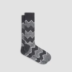 Chevron Stripe Mid-Calf Socks