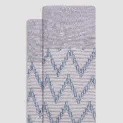 Chevron Stripe Mid-Calf Socks