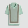 Color Block Short Sleeve Johnny Sweater