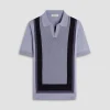 Color Block Short Sleeve Johnny Sweater