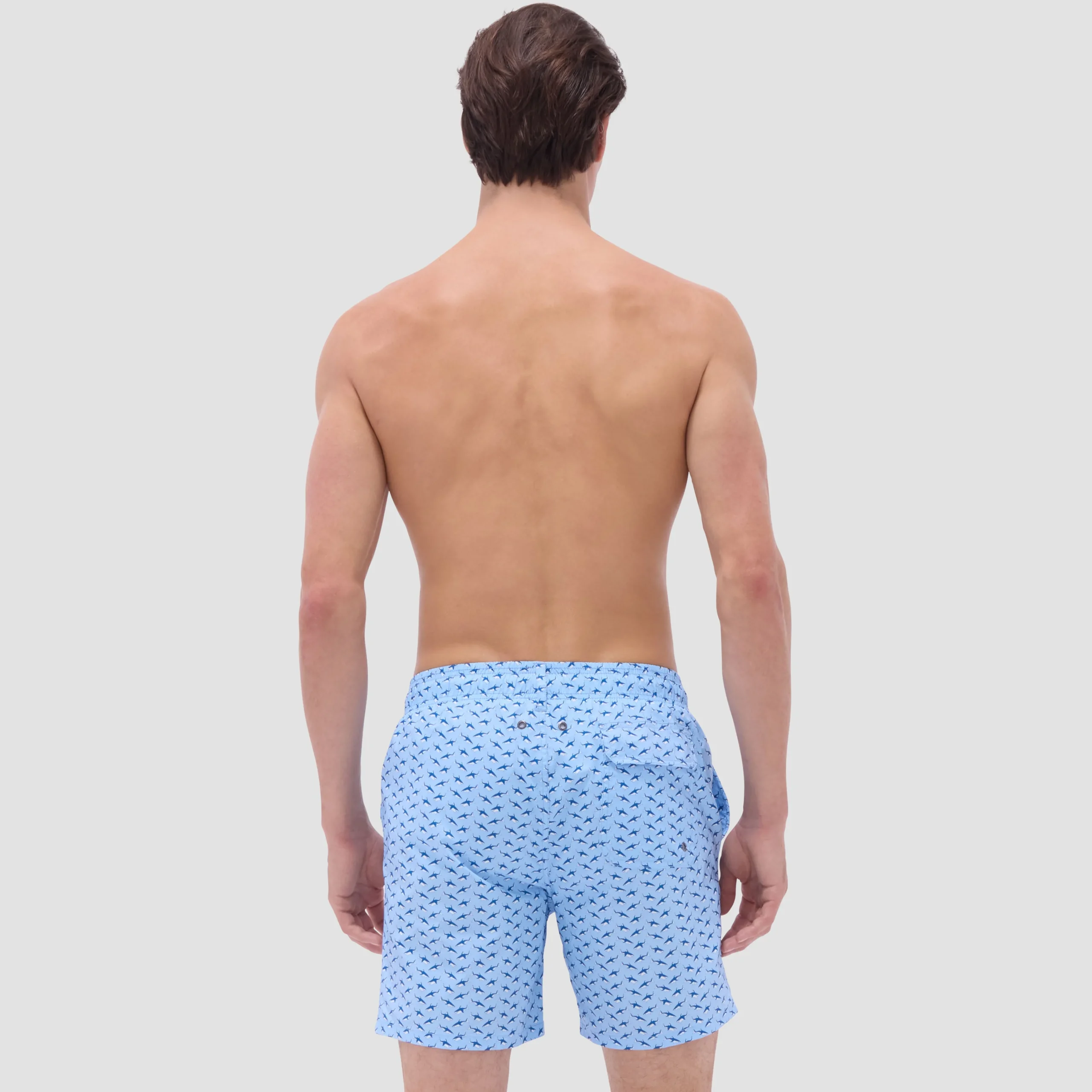 Cosmo Fish Print Swim Trunks