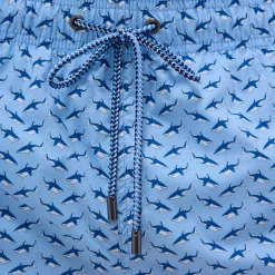 Cosmo Fish Print Swim Trunks