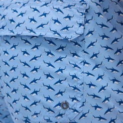 Cosmo Fish Print Swim Trunks