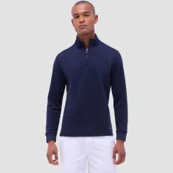 Diamond Quilt Performance Quarter-Zip Pullover