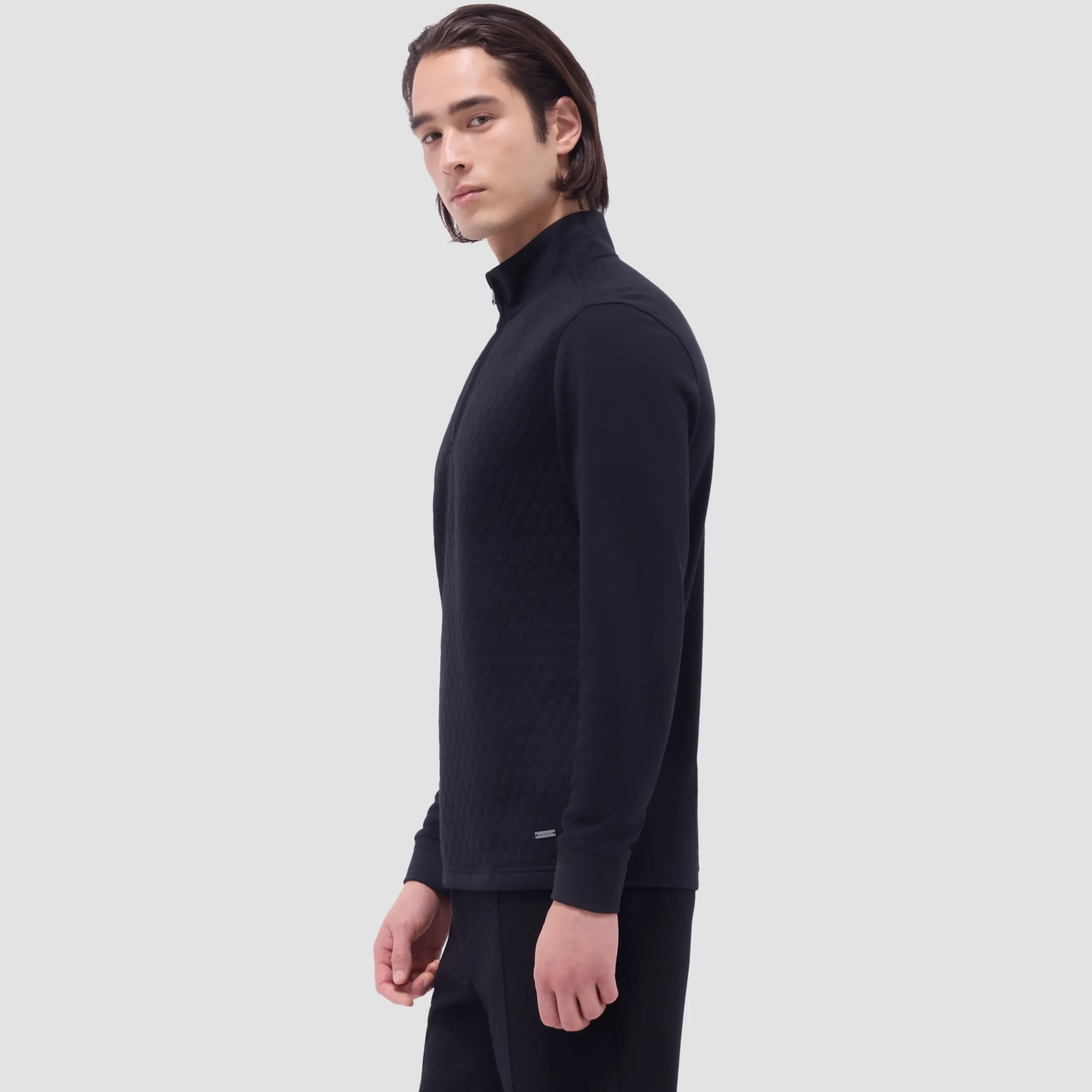 Diamond Quilt Performance Quarter-Zip Pullover