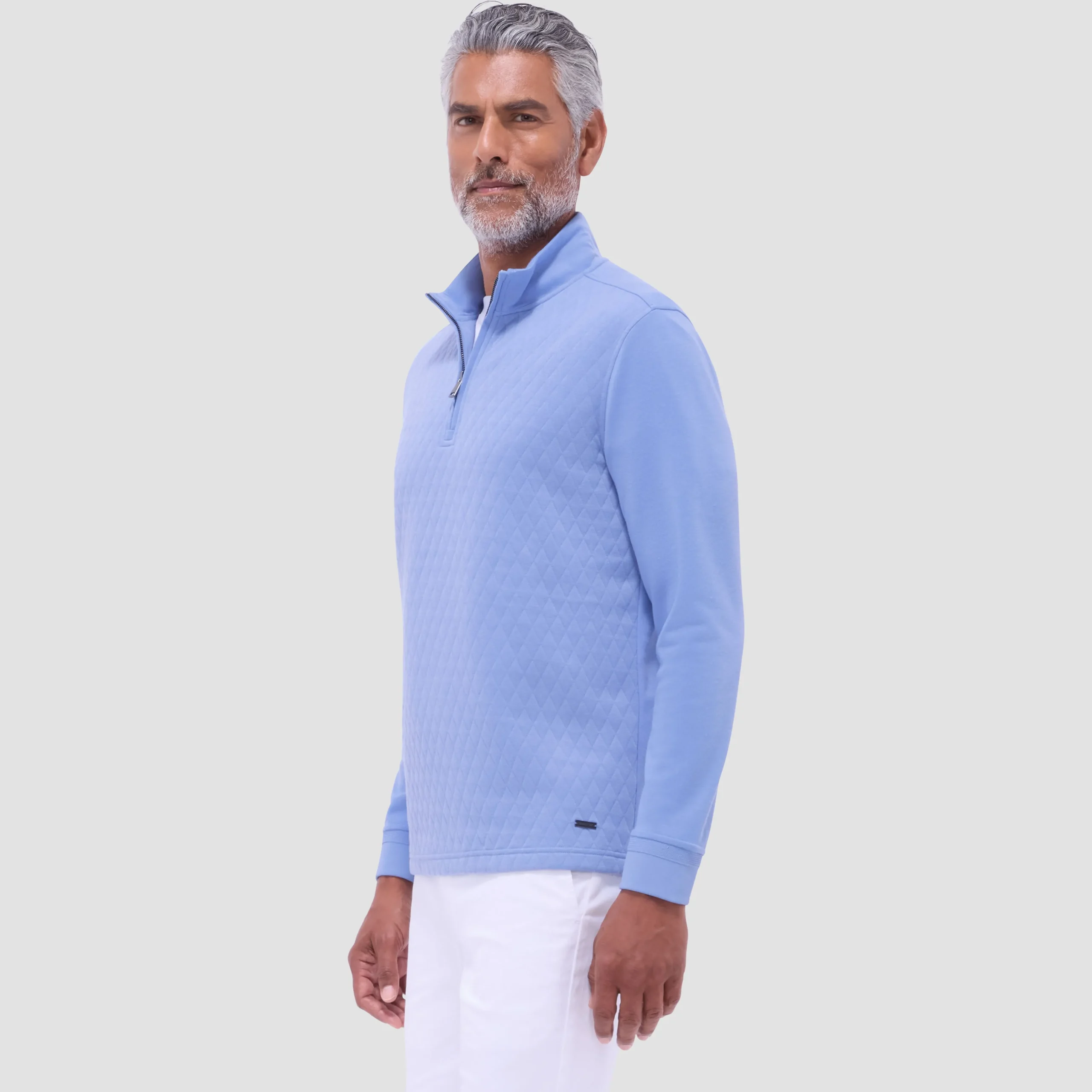 Diamond Quilt Performance Quarter-Zip Pullover