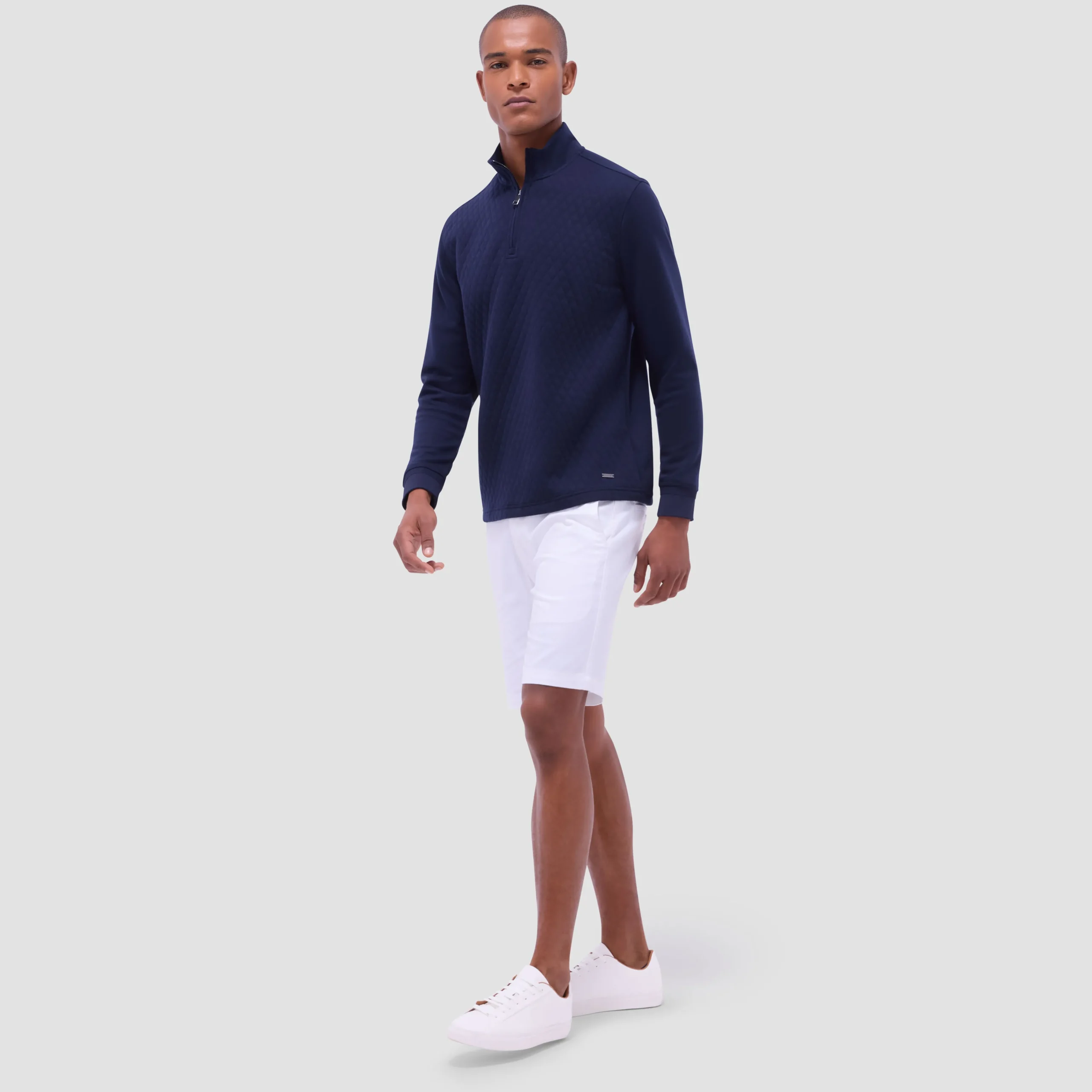 Diamond Quilt Performance Quarter-Zip Pullover
