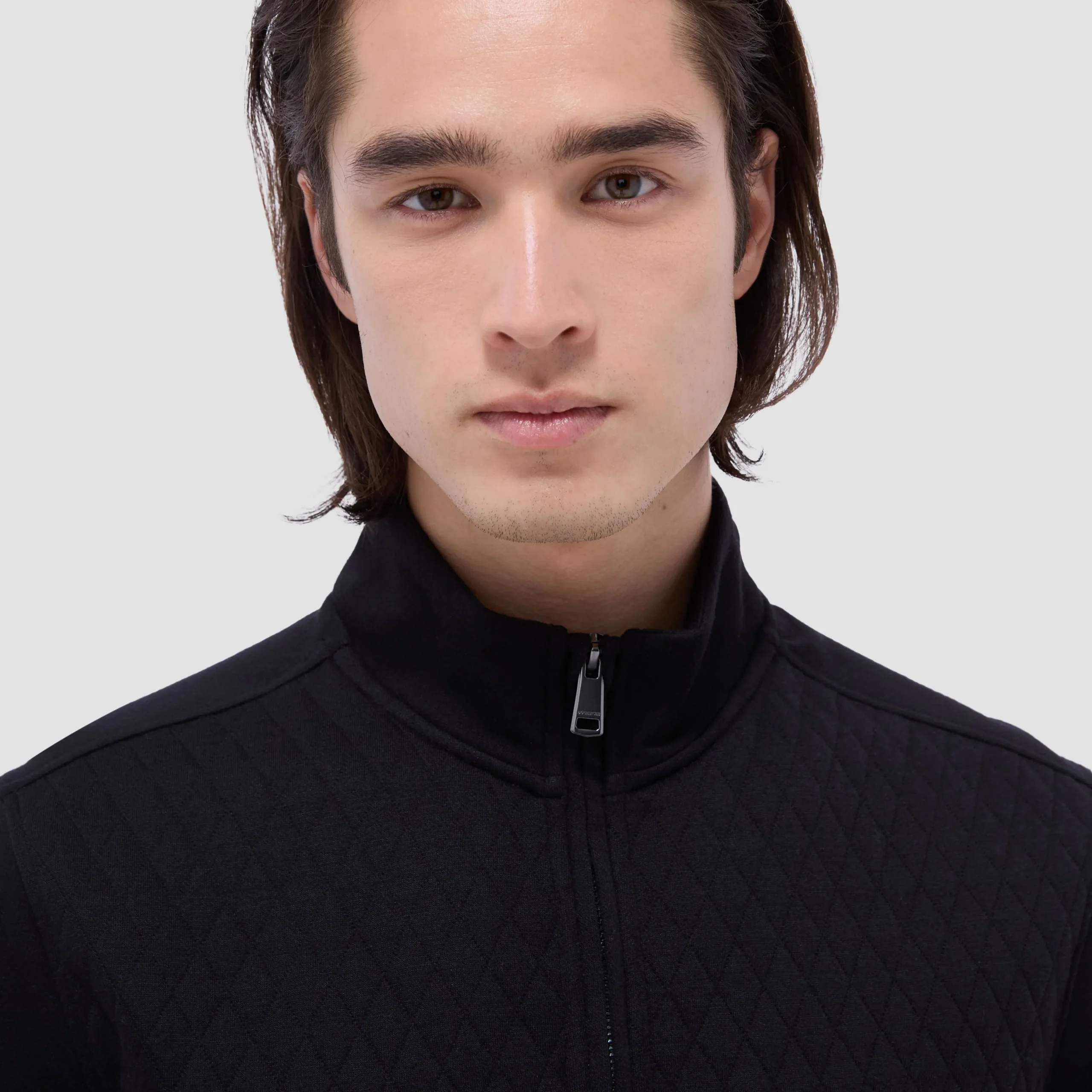 Diamond Quilt Performance Quarter-Zip Pullover