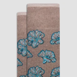 Floral Mid-Calf Socks