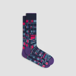 Geometric Mid-Calf Sock