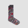 Geometric Mid-Calf Sock