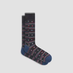 Geometric Mid-Calf Sock
