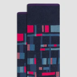 Geometric Mid-Calf Sock