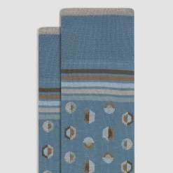 Geometric Mid-Calf Socks