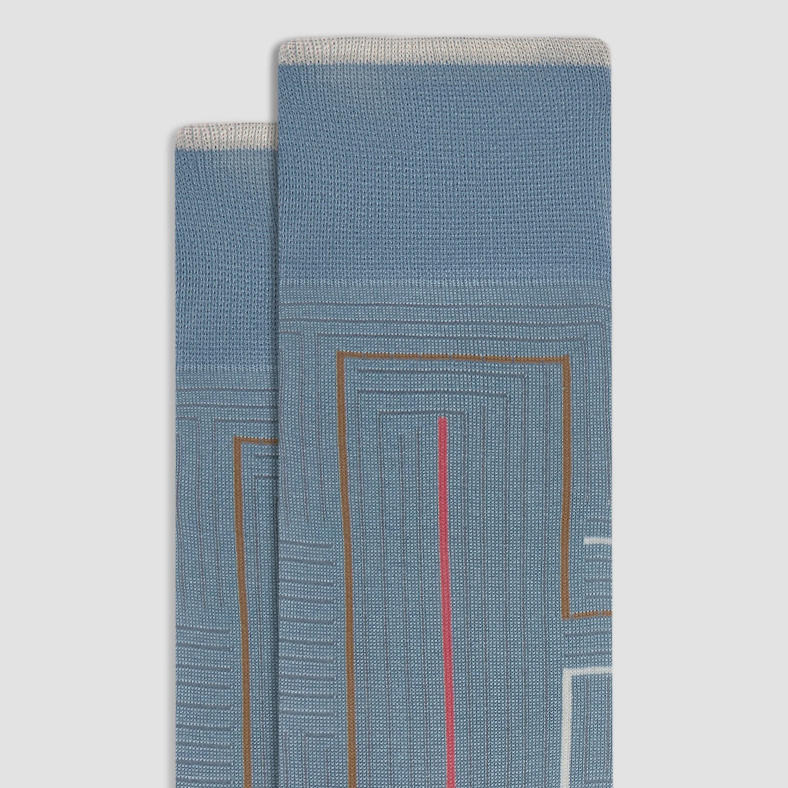 Geometric Mid-Calf Socks