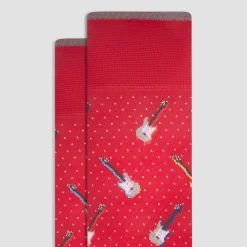 Guitar Mid-Calf Socks