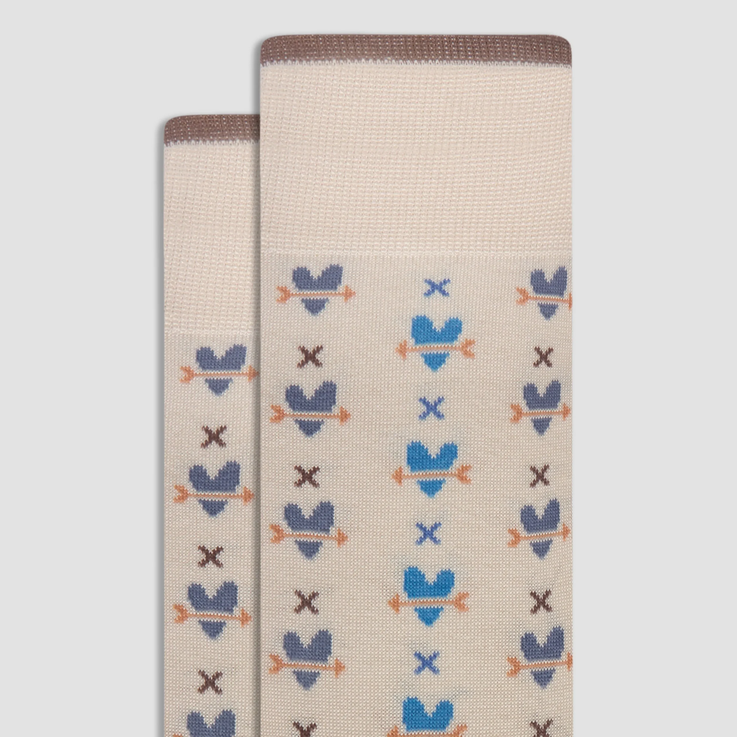Heart & Arrow Mid-Calf Socks