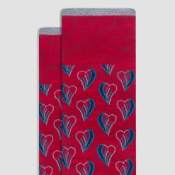 Heart Mid-Calf Socks