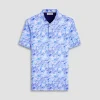 Hendrix Leaf Print Polo Shirt