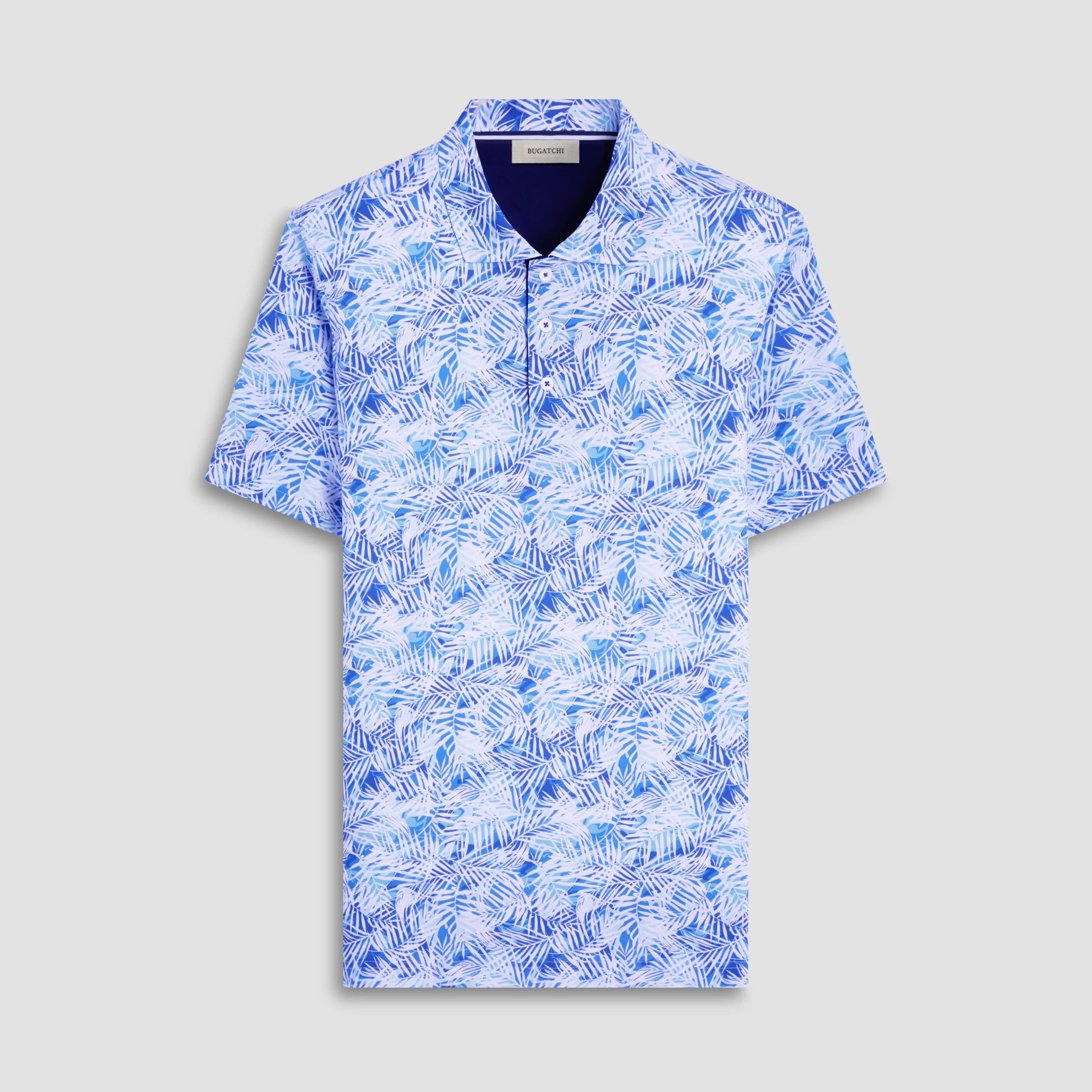 Hendrix Leaf Print Polo Shirt
